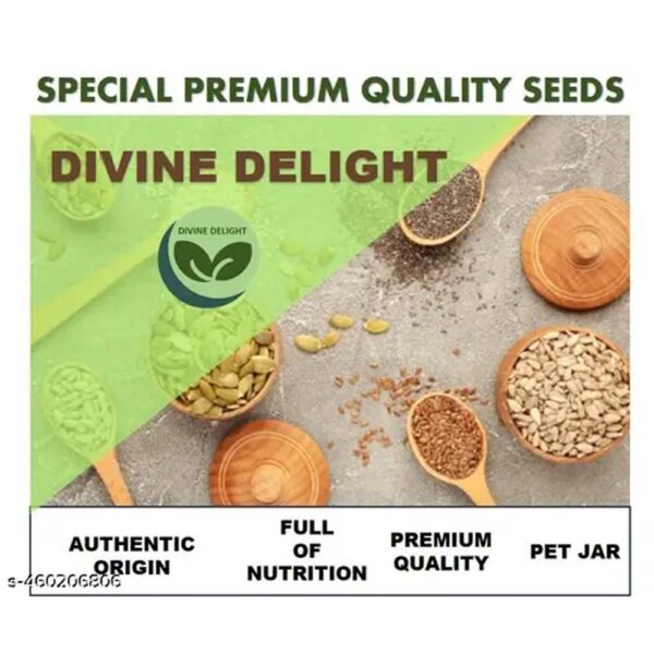 7 in 1 Healthy Seeds Mix | Pumpkin, Sunflower, Chia, Flax, Watermelon, Black and White Sesame Seeds. 200 g pack - Image 3