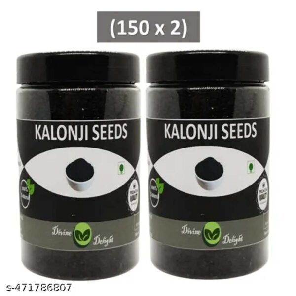 Divine Delight Kalonji Seeds (Nigella Seeds) - 150g pack of 2 (300 g)