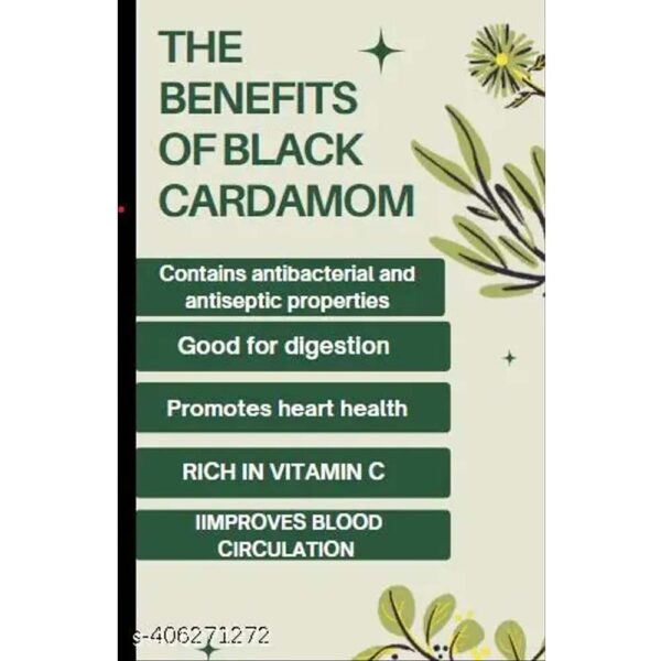 BLACK CARDAMOM | BADI ELAICHI | (50 G) - Image 2