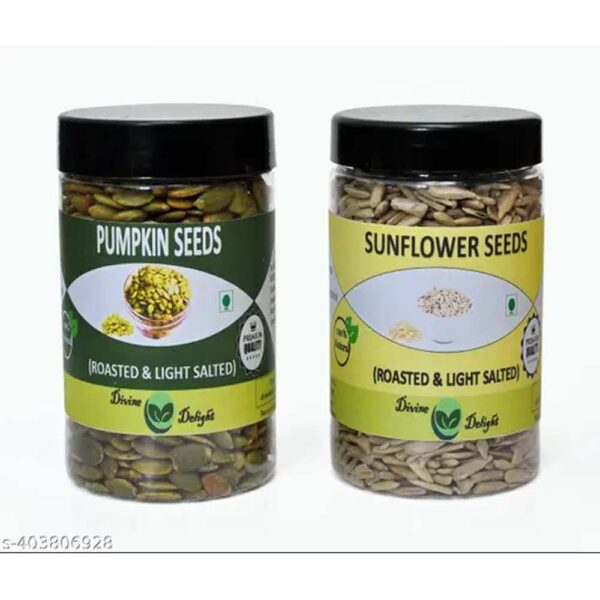 PUMPKIN SEEDS AND SUNFLOWER SEEDS Roasted and Light salted(150 G each)